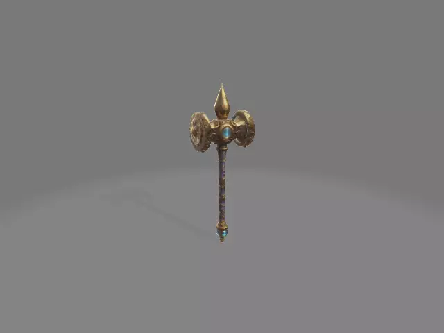 Hammer 3D weapon high quality 3D model_0