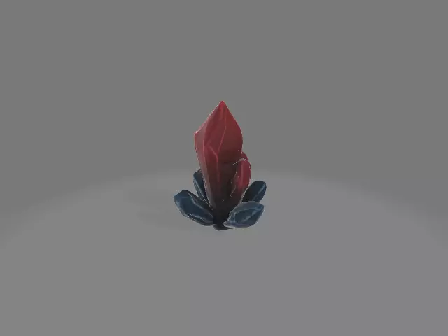 Colorful crystal 3D model_0