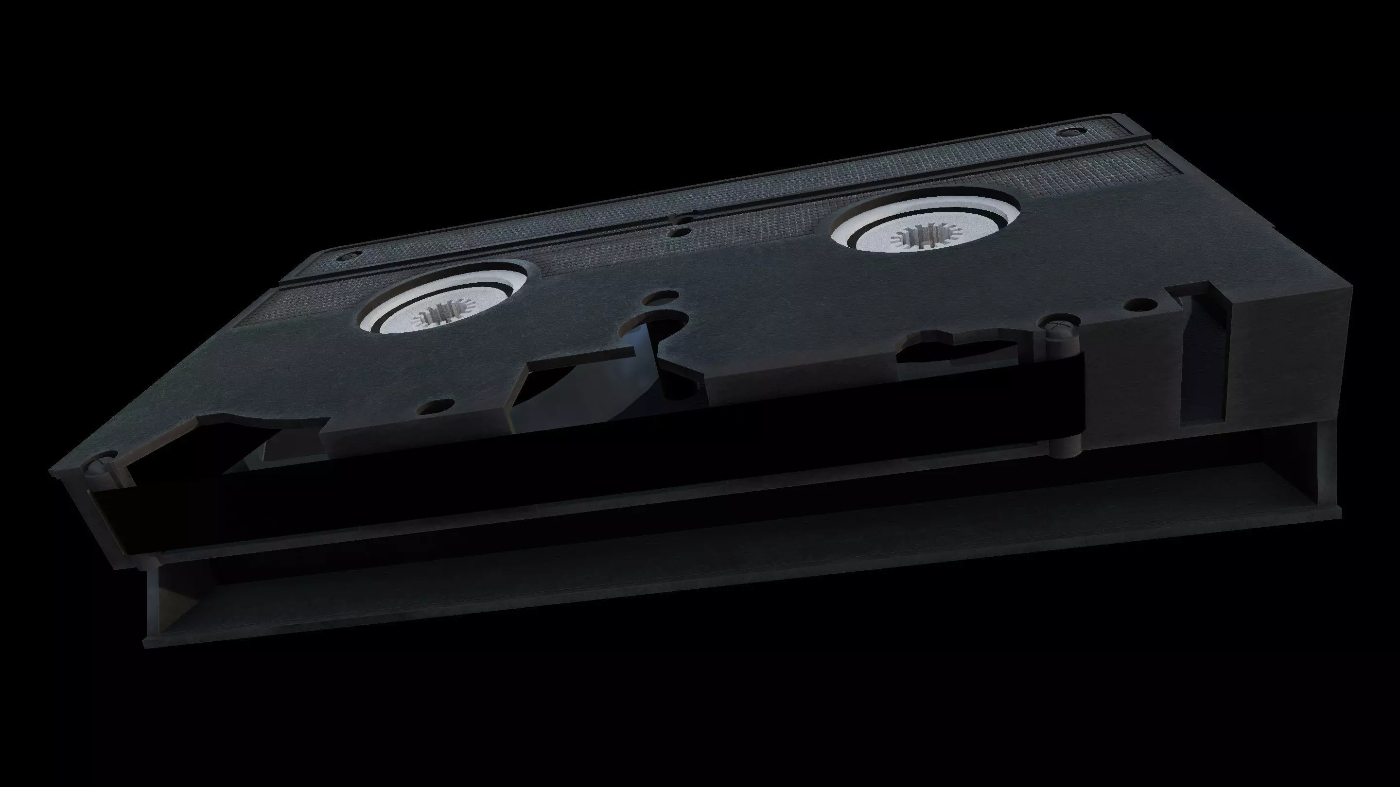 VHS Video Cassette Tape Low-poly 3D model_7