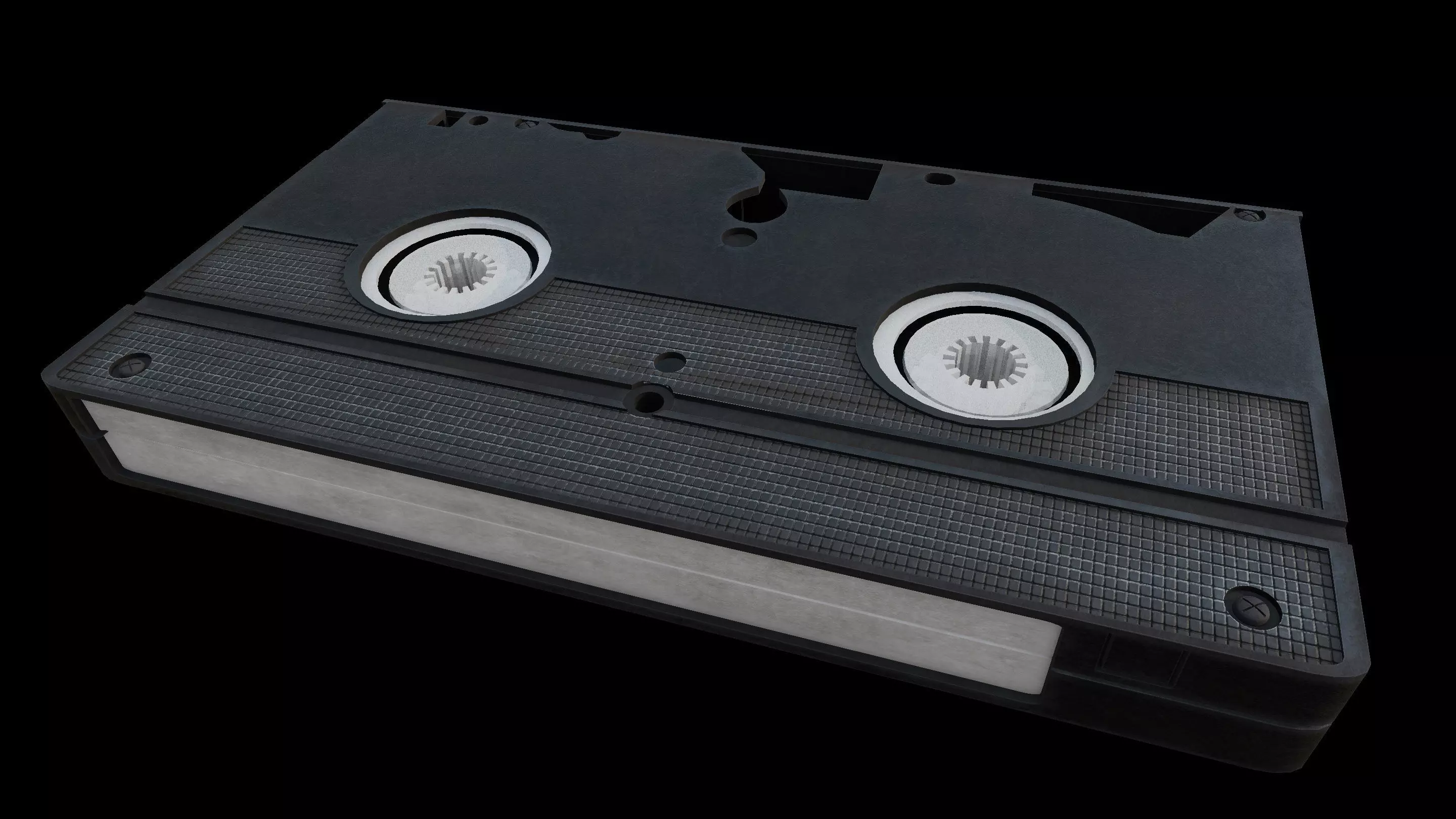VHS Video Cassette Tape Low-poly 3D model_8