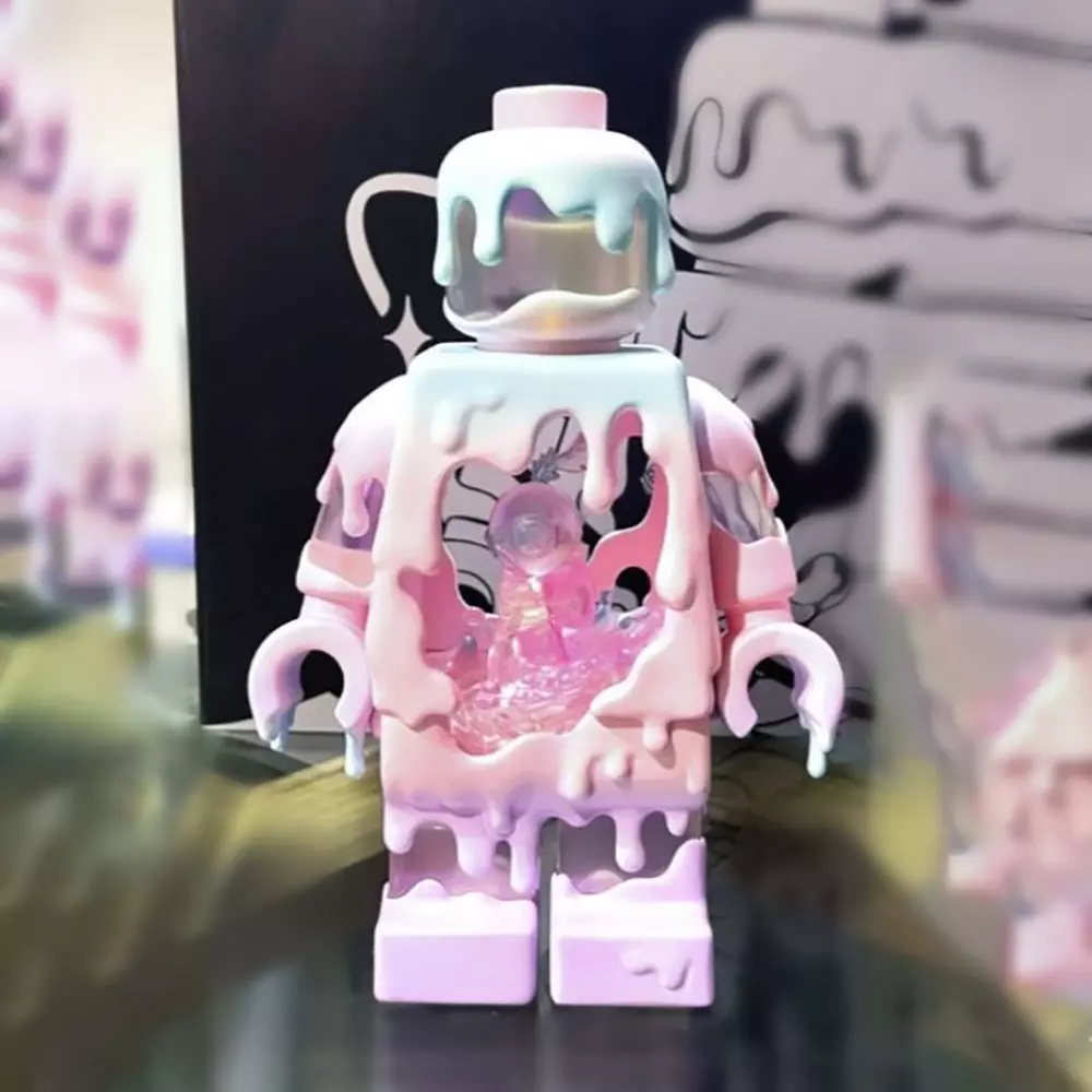 Melted Block Pastel Drip LEGO toy 3D print model