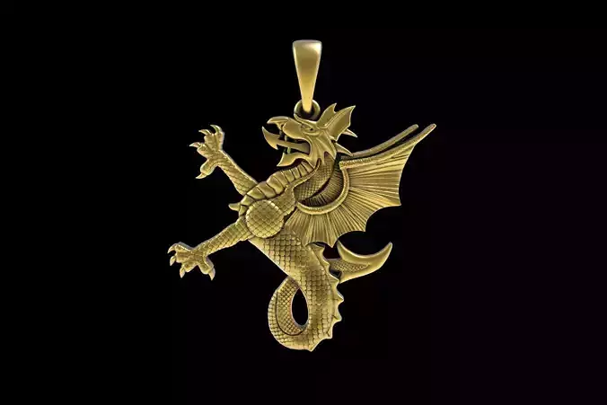 00044 Dragon Pendant