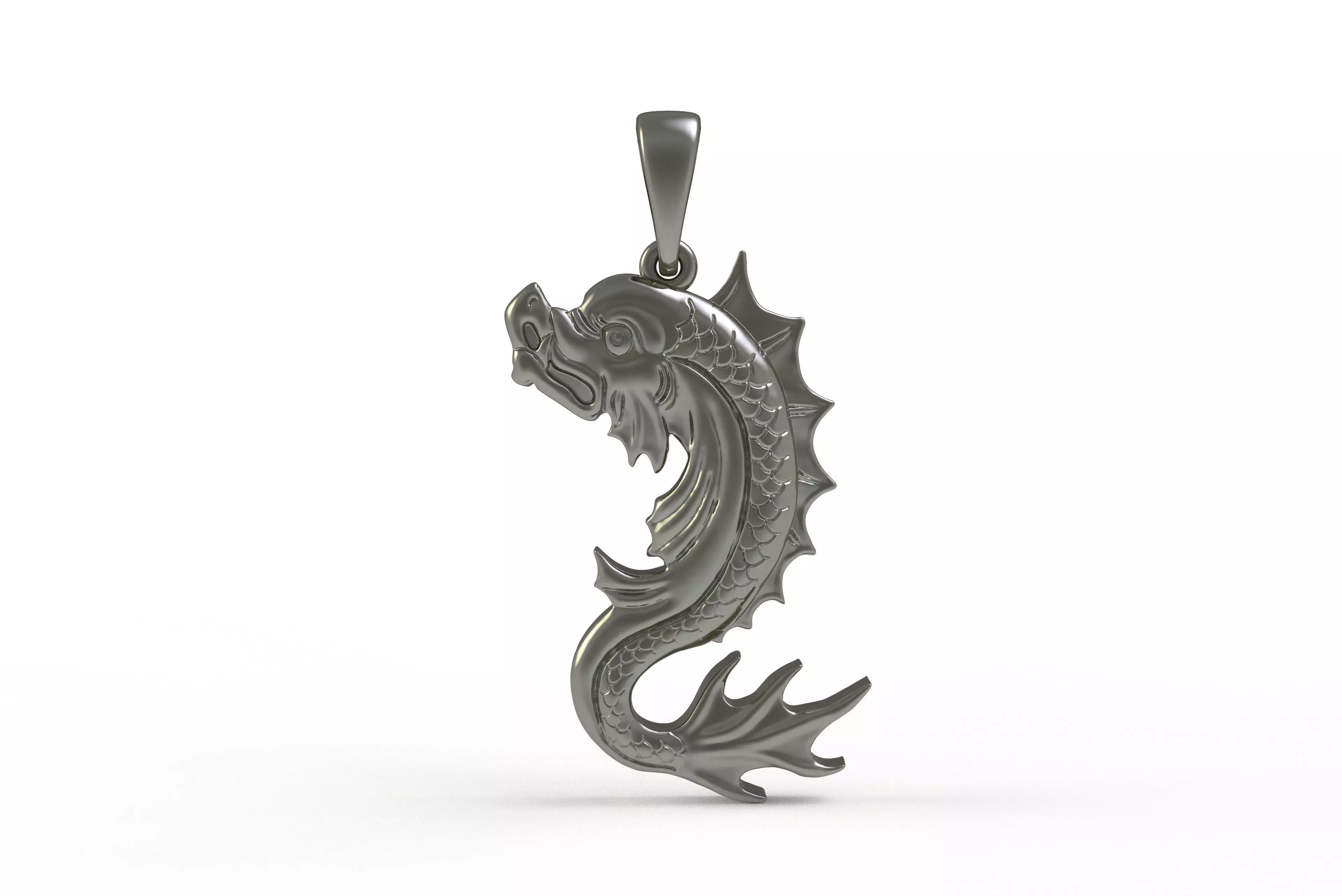 00045 Koi Fish Pendant 3D print model_15
