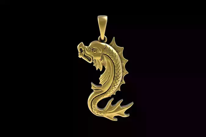 00045 Koi Fish Pendant