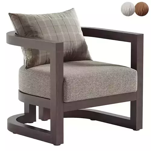 Emory Single Acacia Club Chair