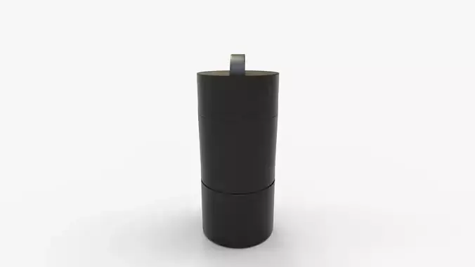 Thermal Food Flask Stainless Steel Lunch Box 3D model 2