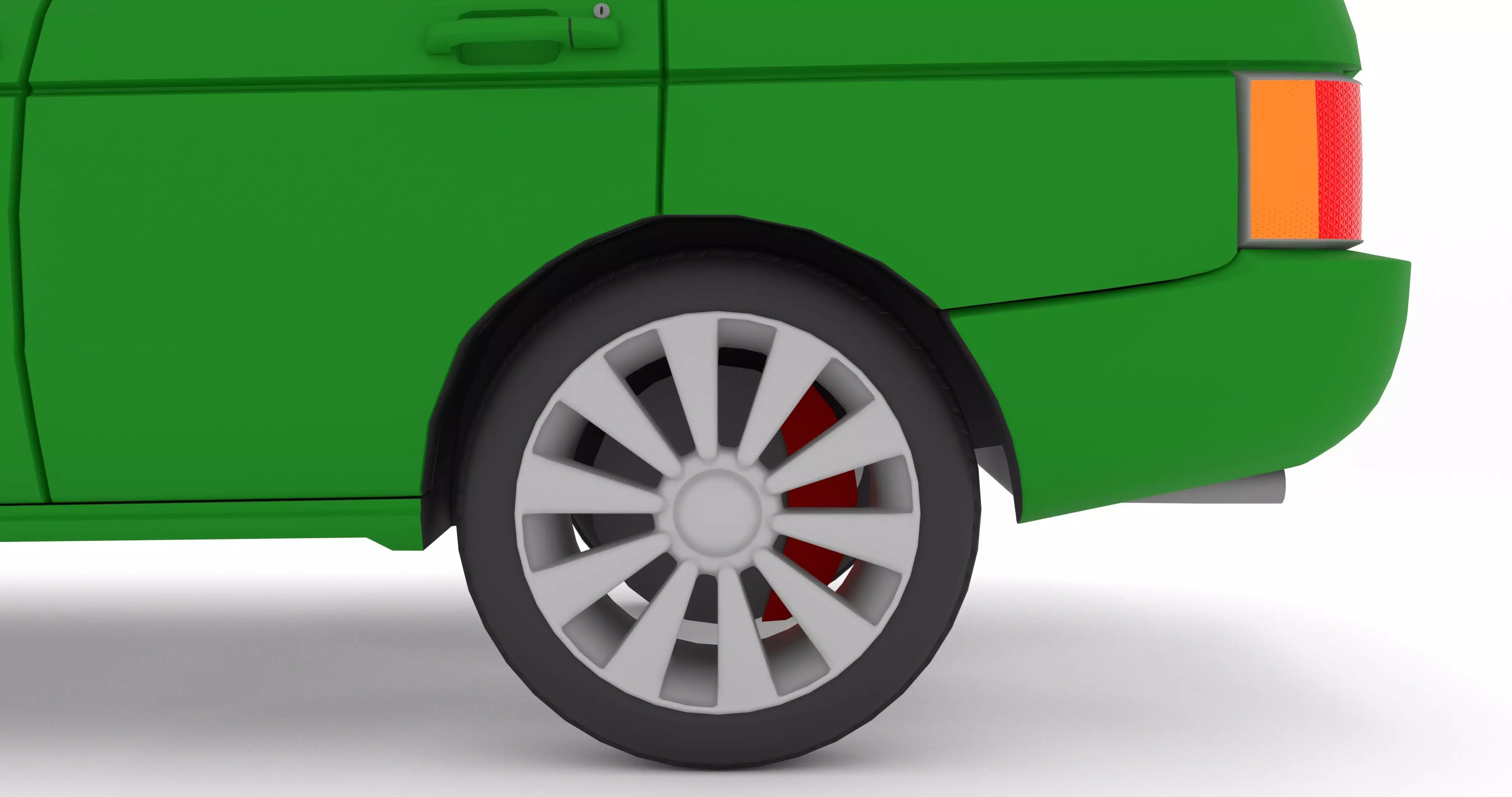 SUV-CAR Low-poly 3D model_3