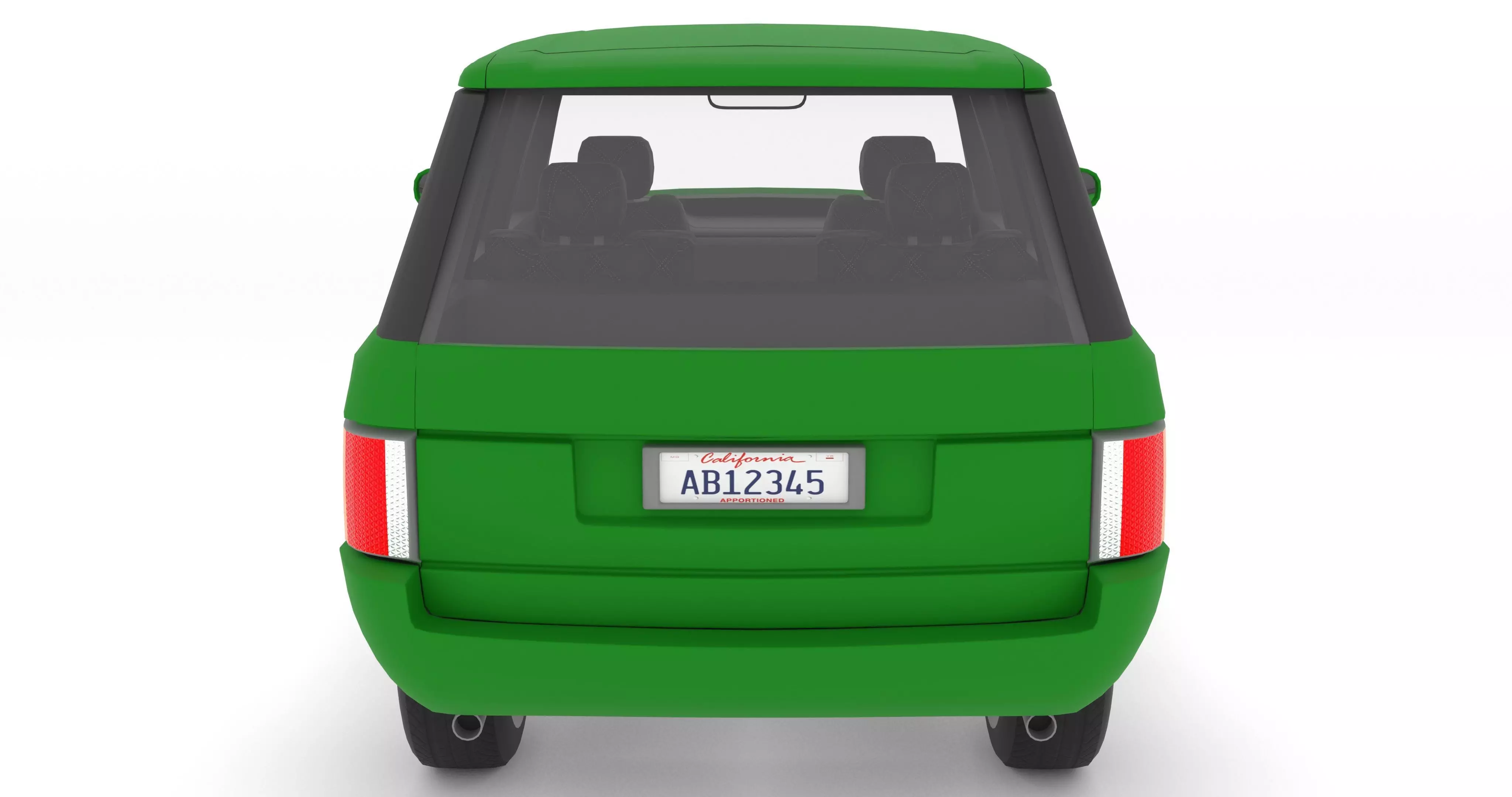 SUV-CAR Low-poly 3D model_14