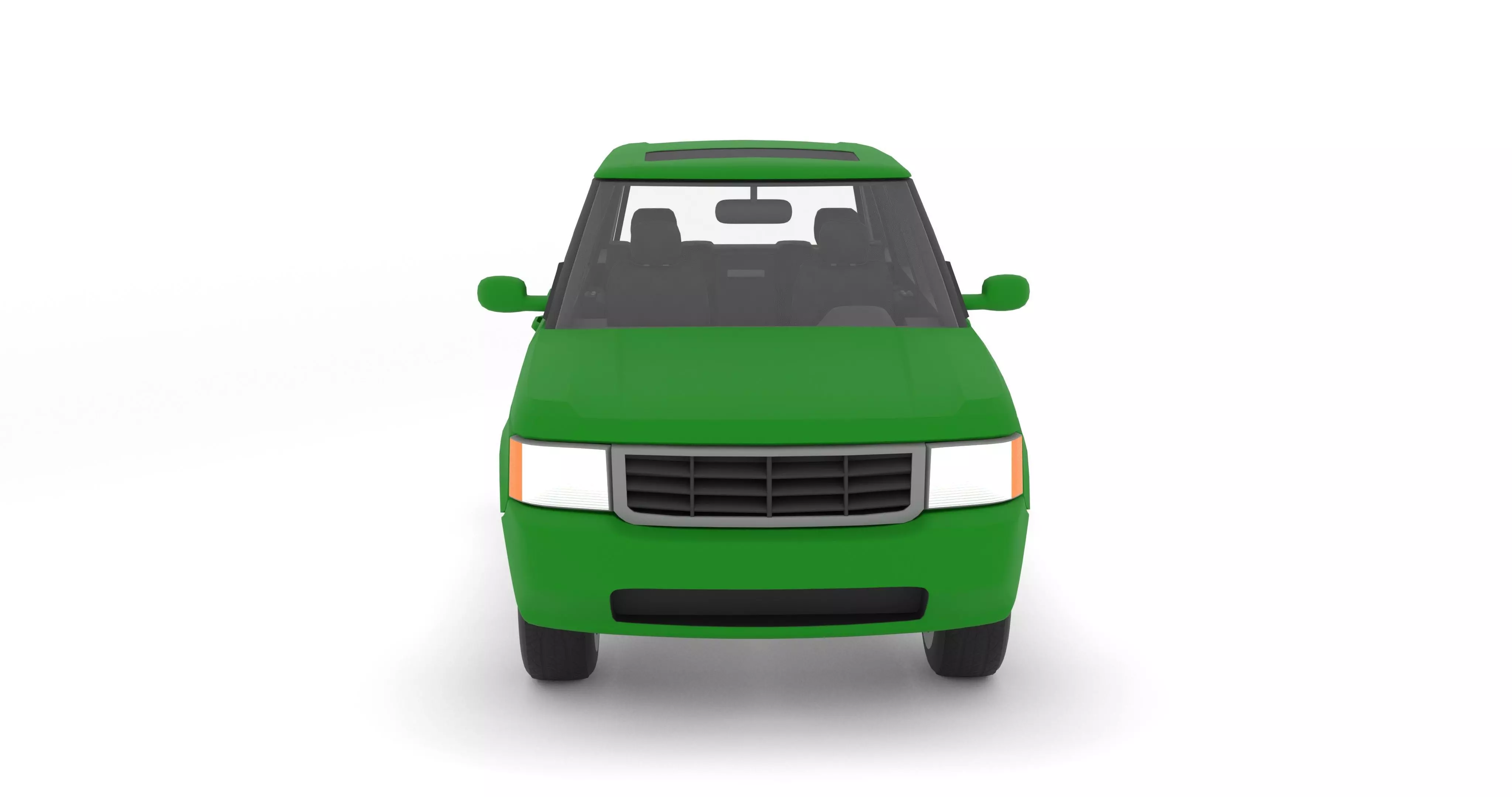 SUV-CAR Low-poly 3D model_11