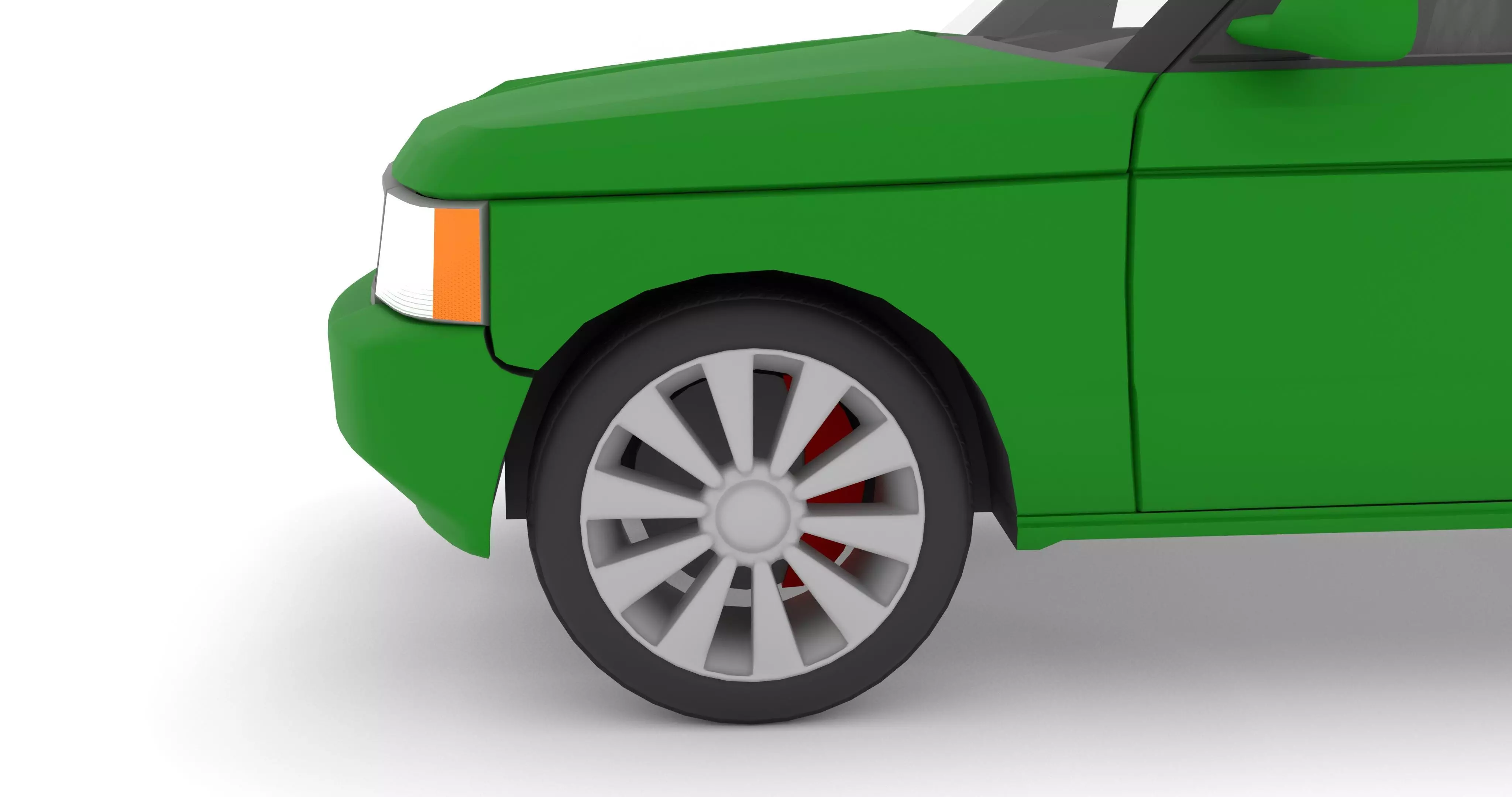 SUV-CAR Low-poly 3D model_2