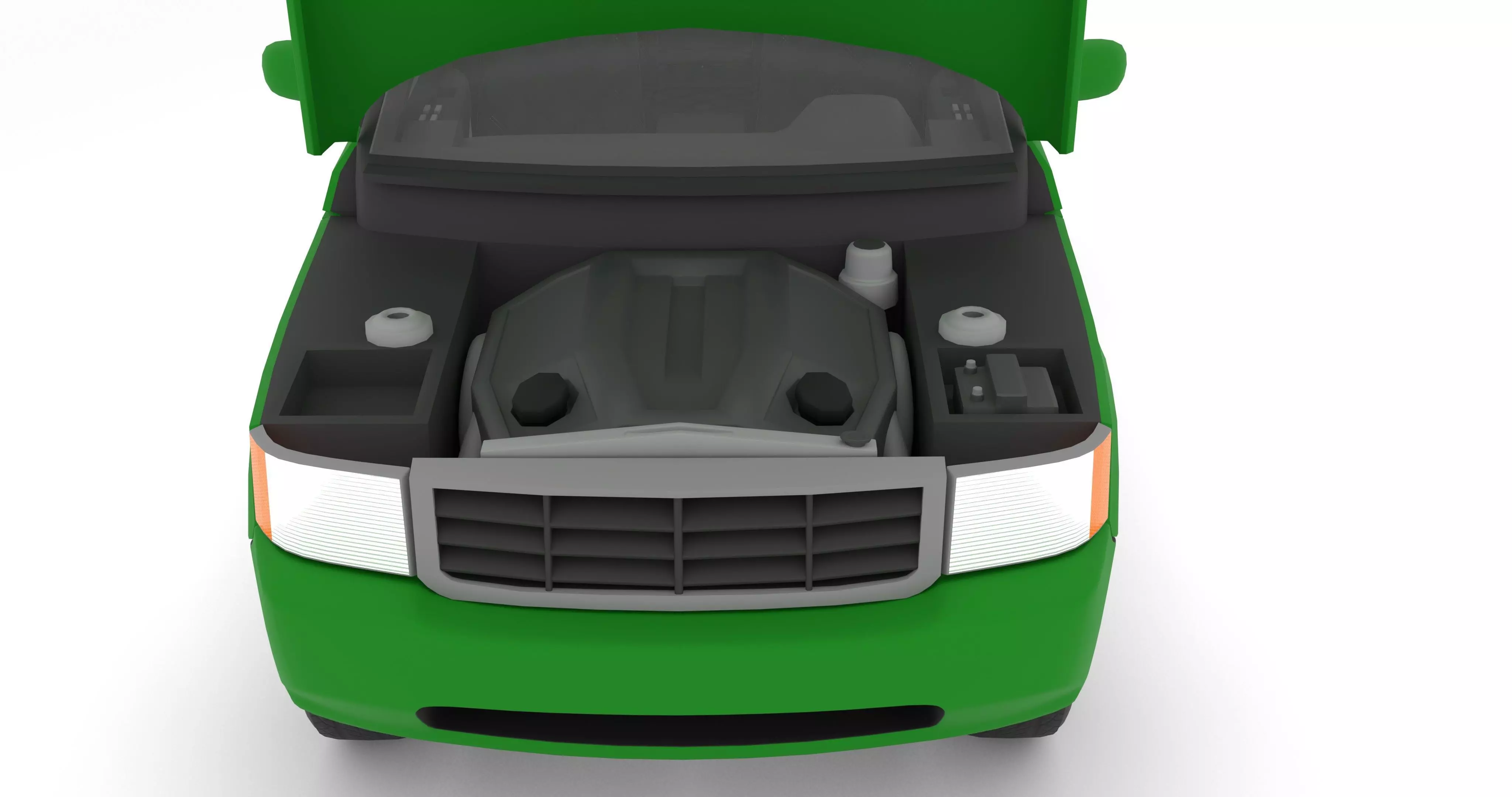 SUV-CAR Low-poly 3D model_8