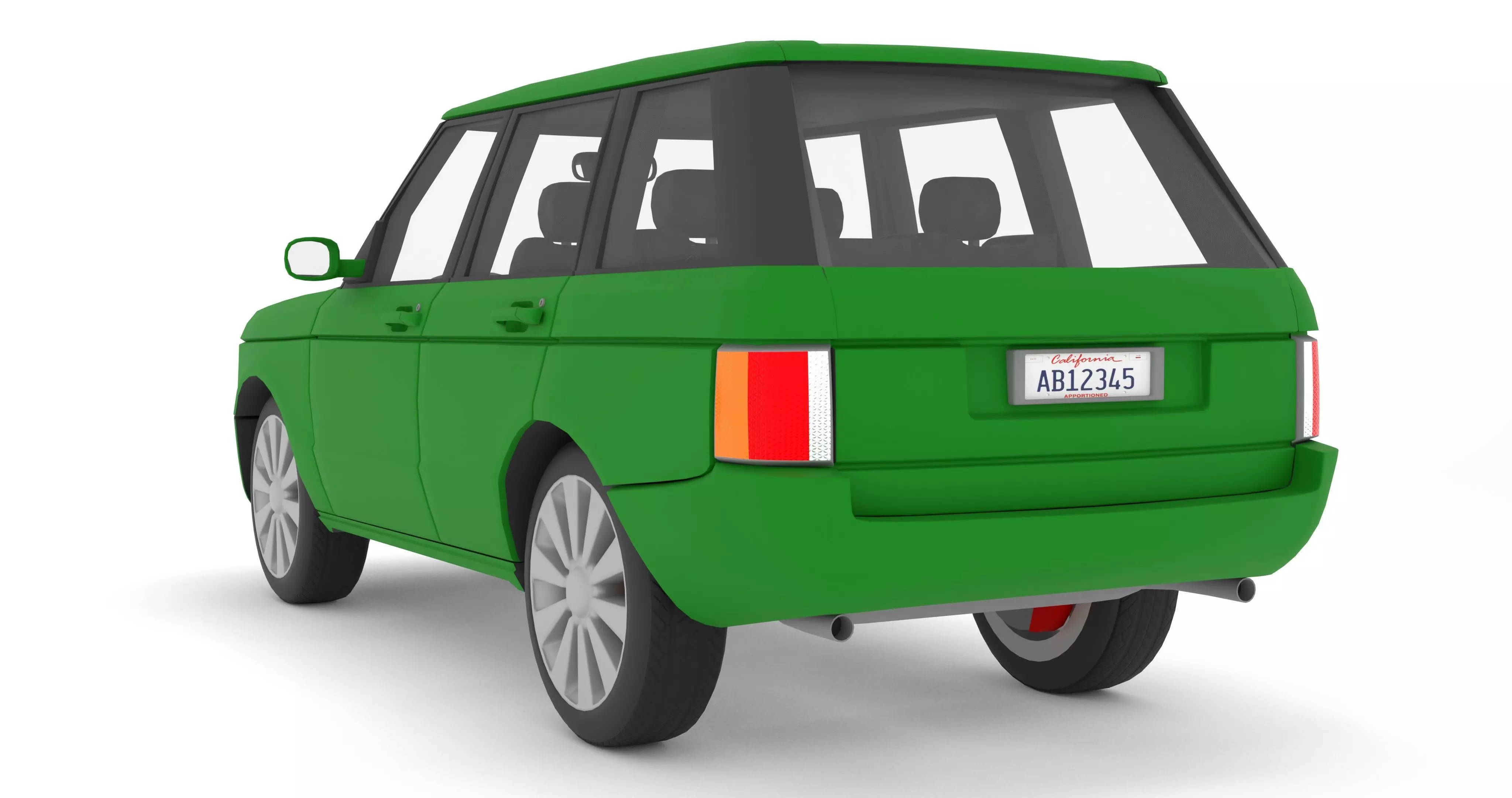 SUV-CAR Low-poly 3D model_1