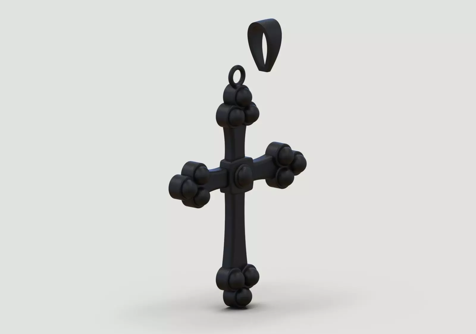 Stl 3dm Gold Cross Design Pendant Model gp0487 3D print model_15