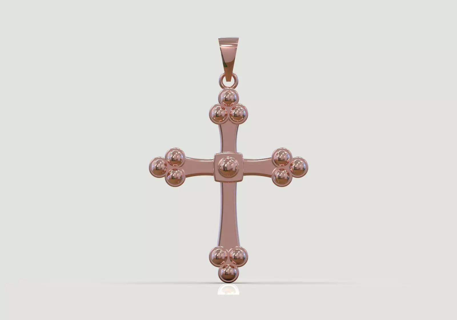 Stl 3dm Gold Cross Design Pendant Model gp0487 3D print model_12