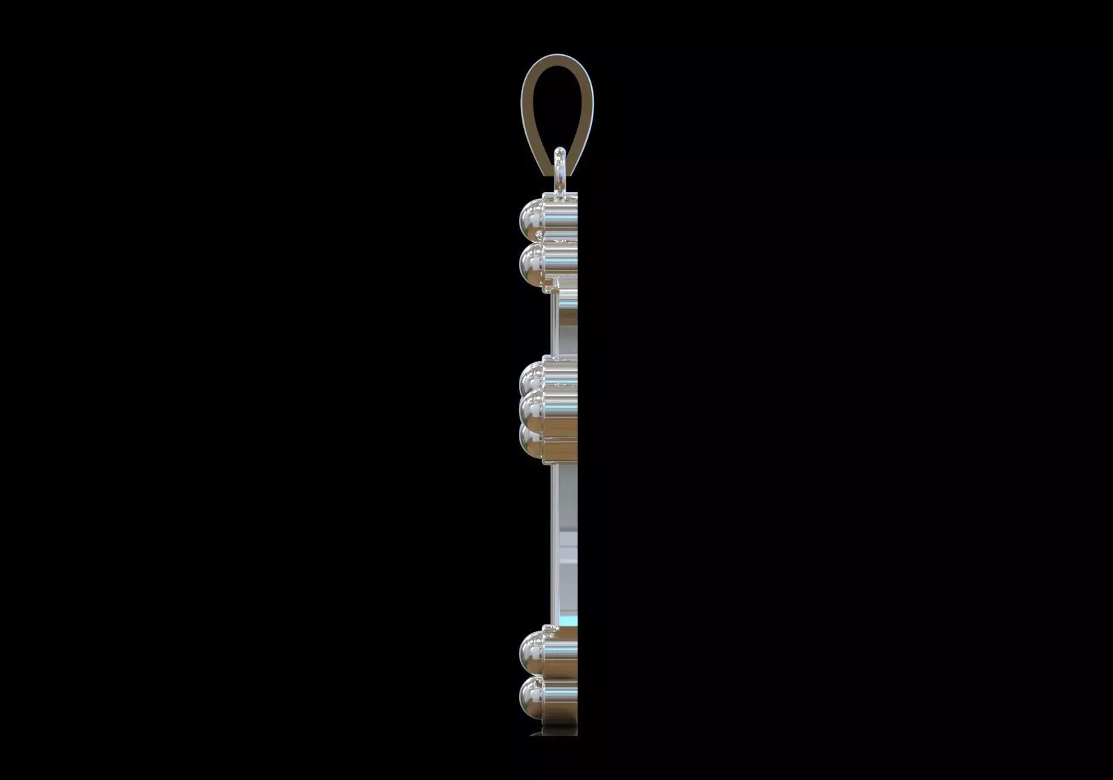 Stl 3dm Gold Cross Design Pendant Model gp0487 3D print model_2