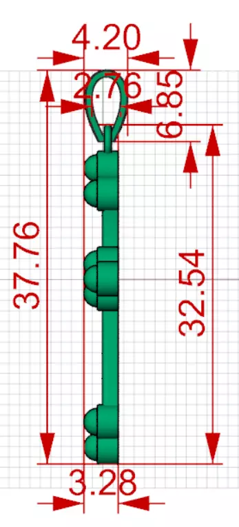 Stl 3dm Gold Cross Design Pendant Model gp0487 3D print model_22
