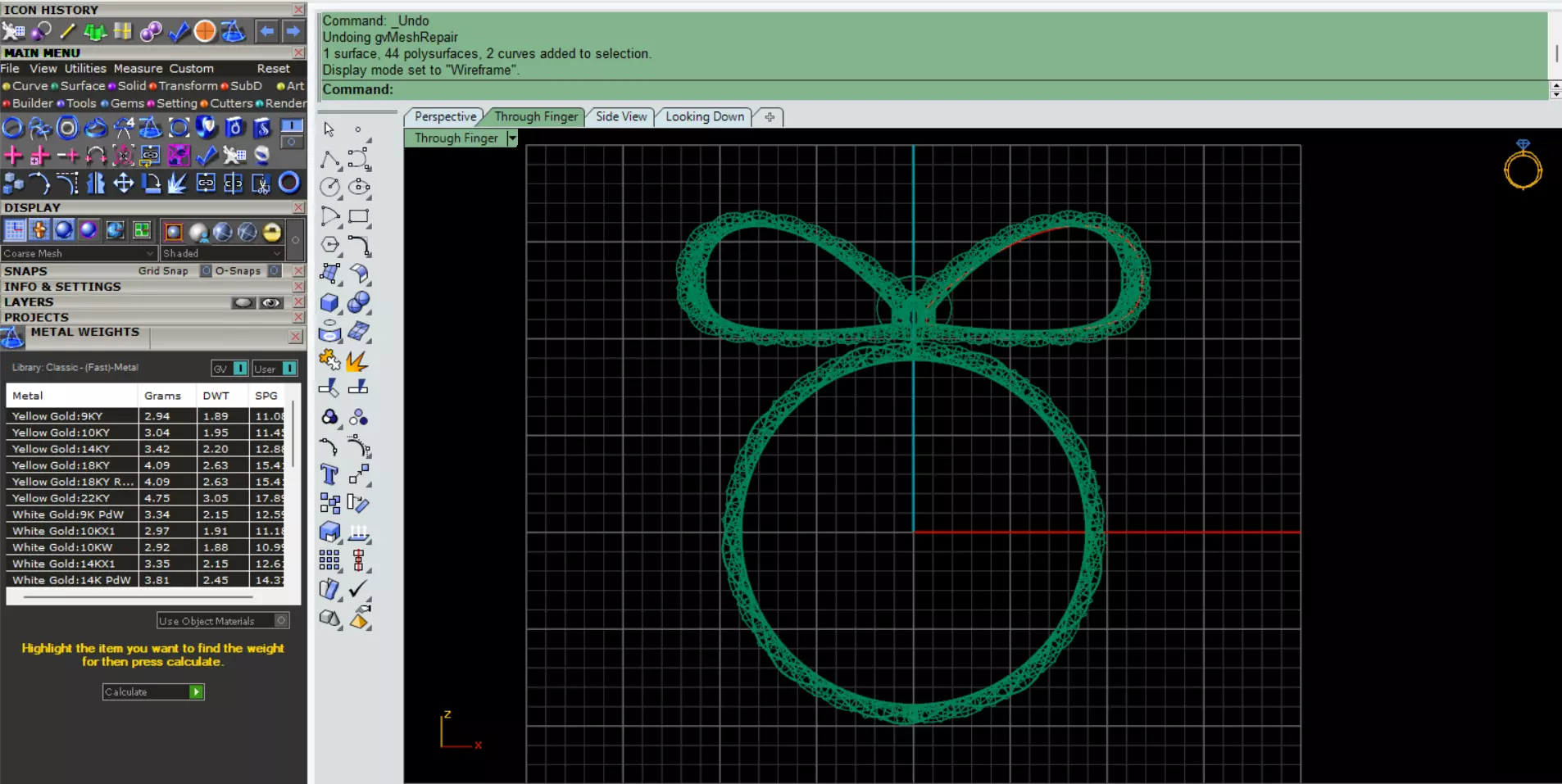 Bow tie ring 3D print model_4