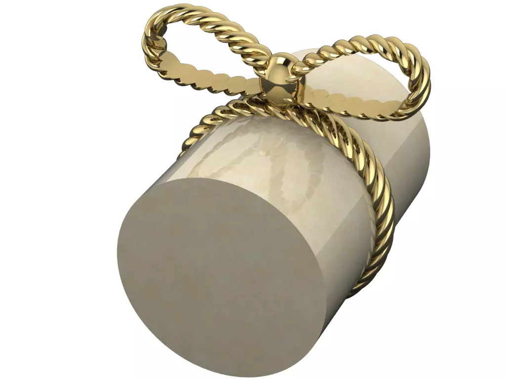 Bow tie ring 3D print model_0