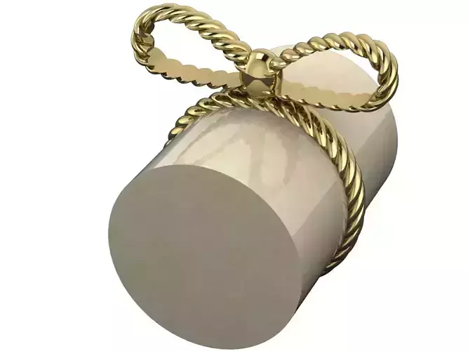 Bow tie ring 3D print model