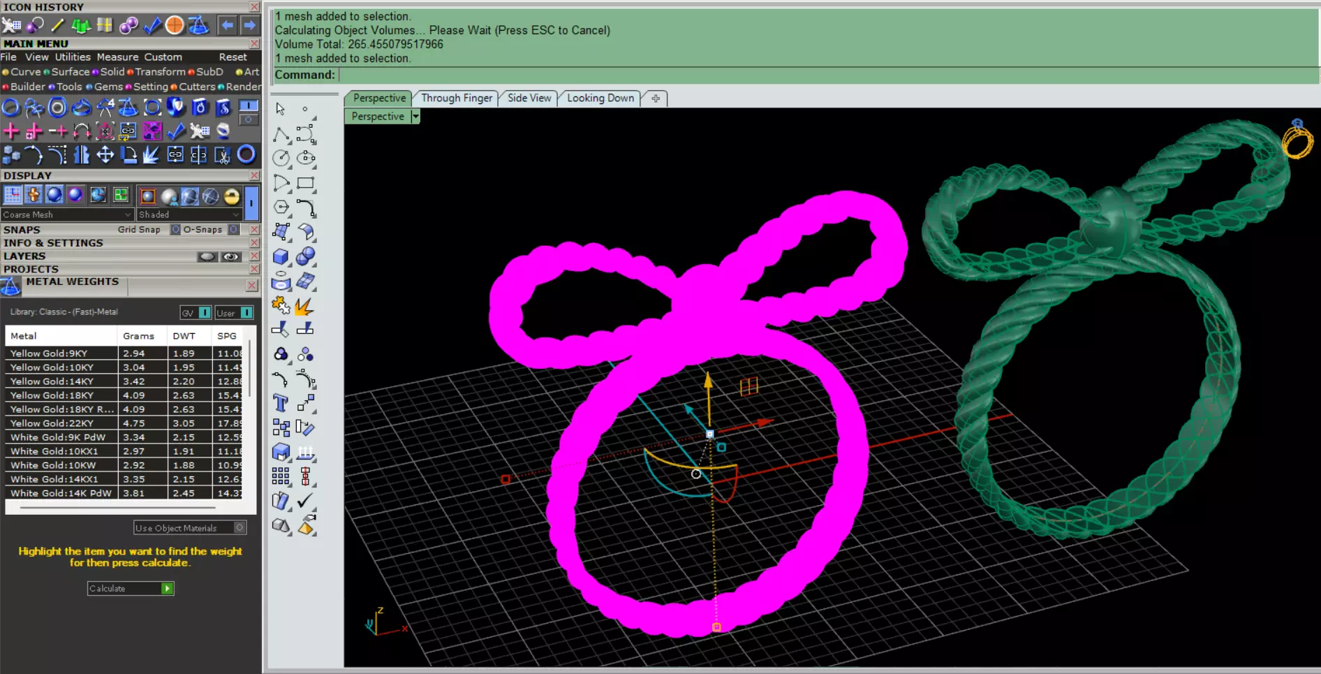 Bow tie ring 3D print model_3
