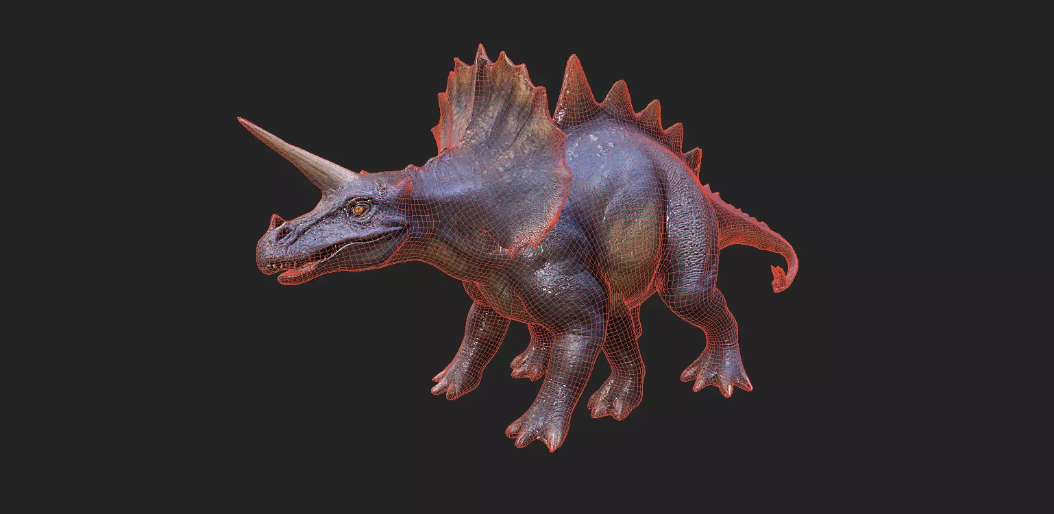 Dinosaurs Pack 7 Low-poly 3D model_32