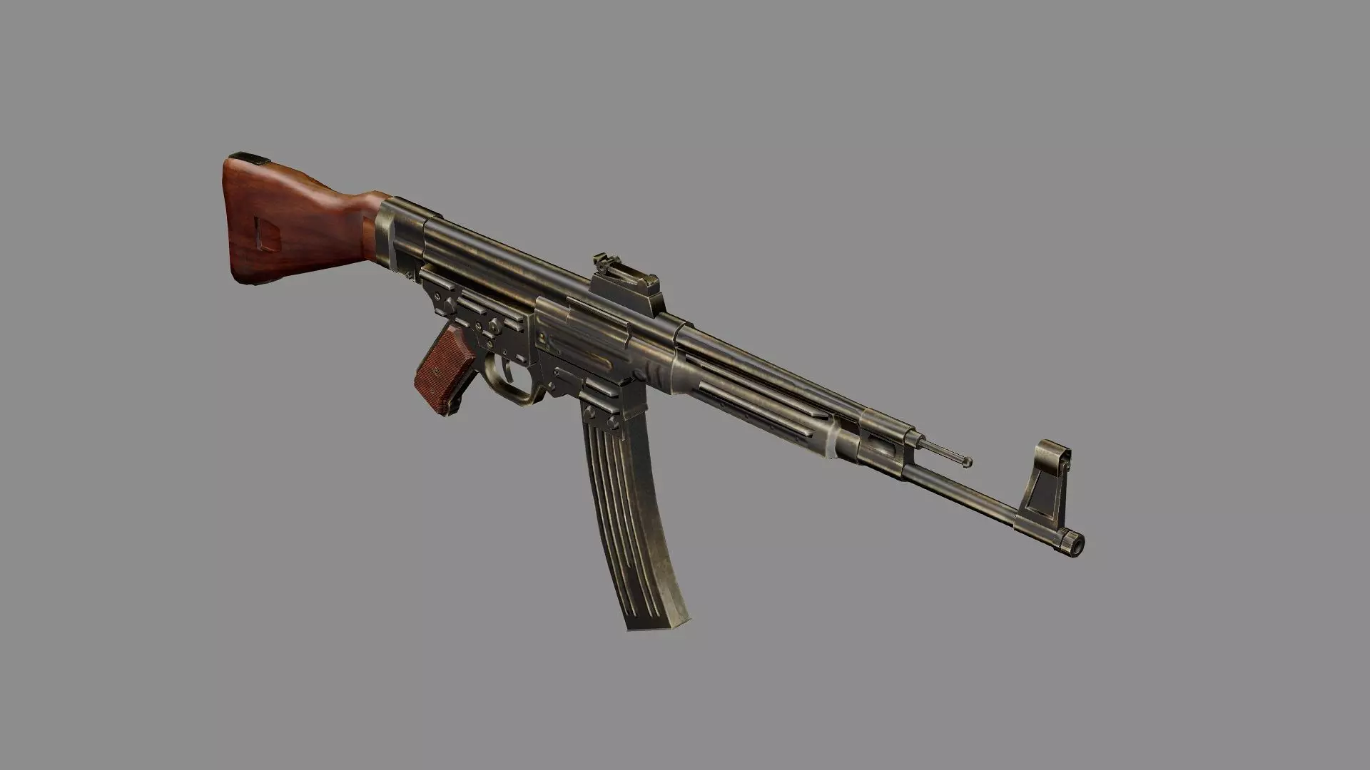 STG 44 Sturmgewehr stg44 Low-poly 3D Model Low-poly 3D model_6