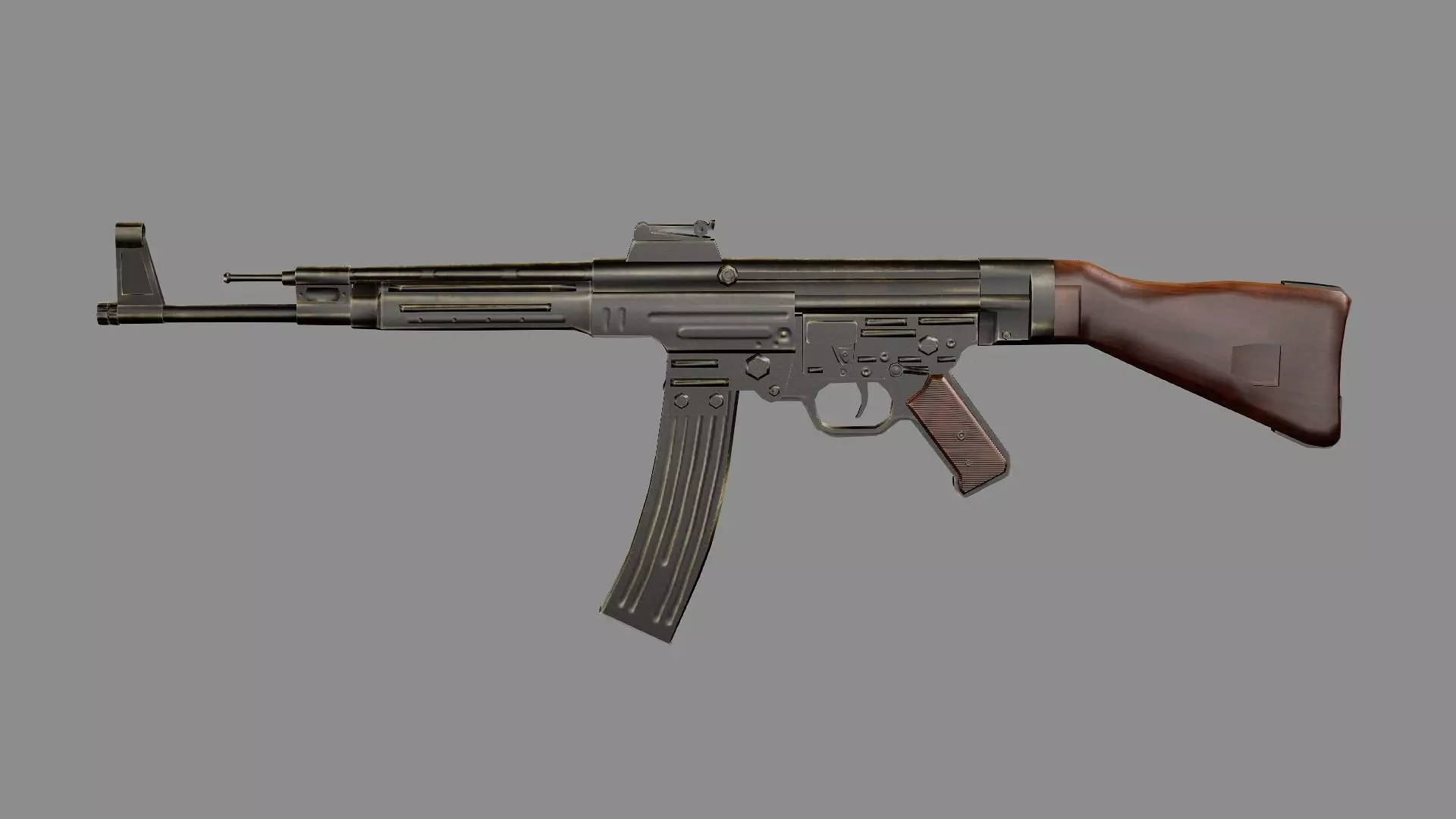 STG 44 Sturmgewehr stg44 Low-poly 3D Model Low-poly 3D model_4