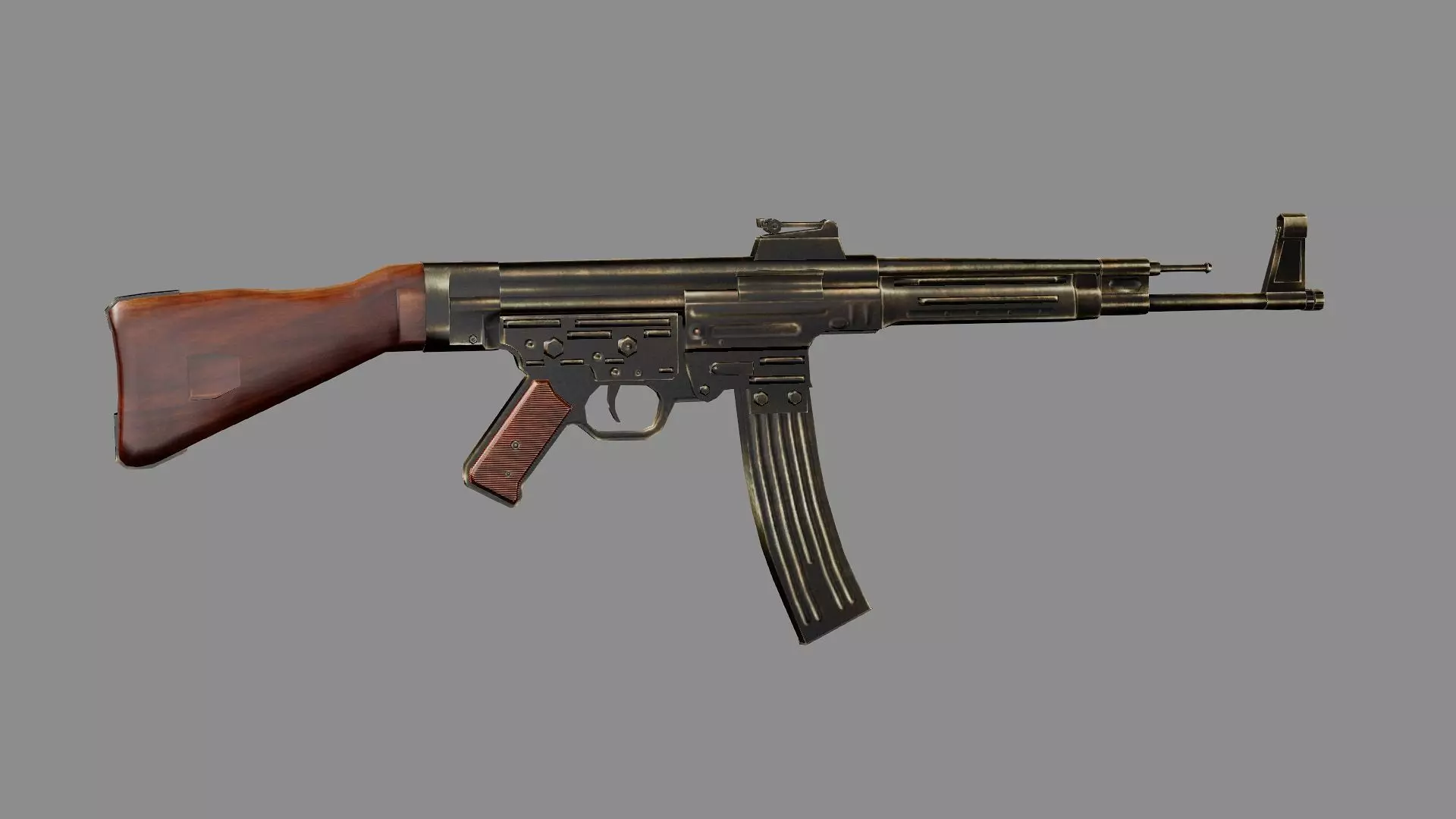 STG 44 Sturmgewehr stg44 Low-poly 3D Model Low-poly 3D model_3