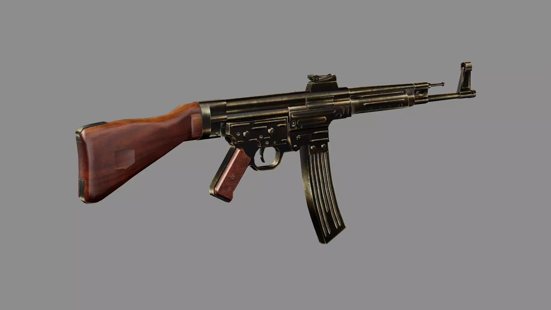 STG 44 Sturmgewehr stg44 Low-poly 3D Model Low-poly 3D model_2
