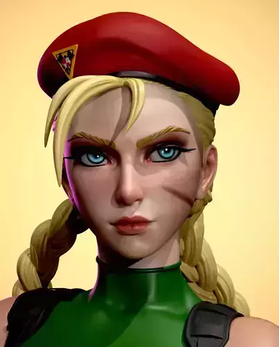 Cammy statue for 3d printing