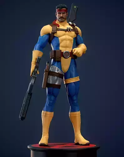 Forge statue for 3d printing