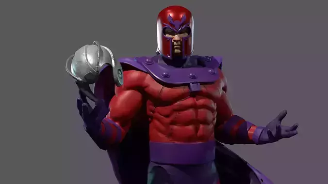 Magneto statue stl file for 3d printing
