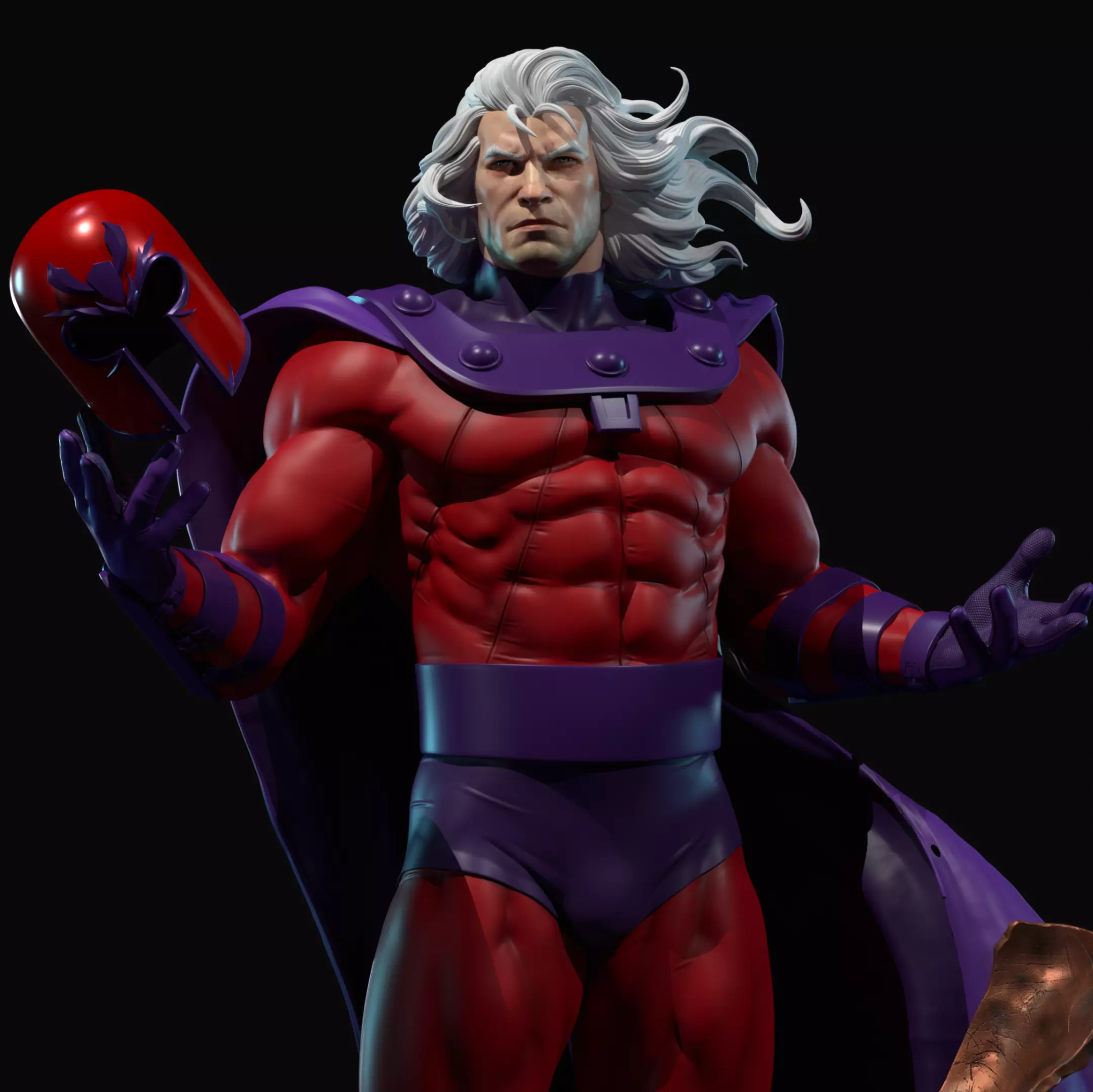 Magneto statue stl file for 3d printing 3D print model_2