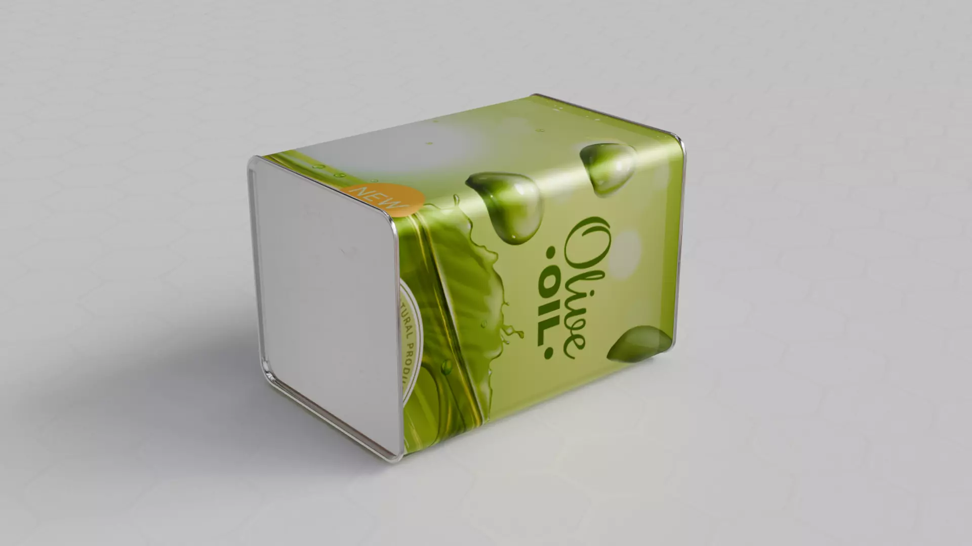 Aluminium oil tin can 3D model_7