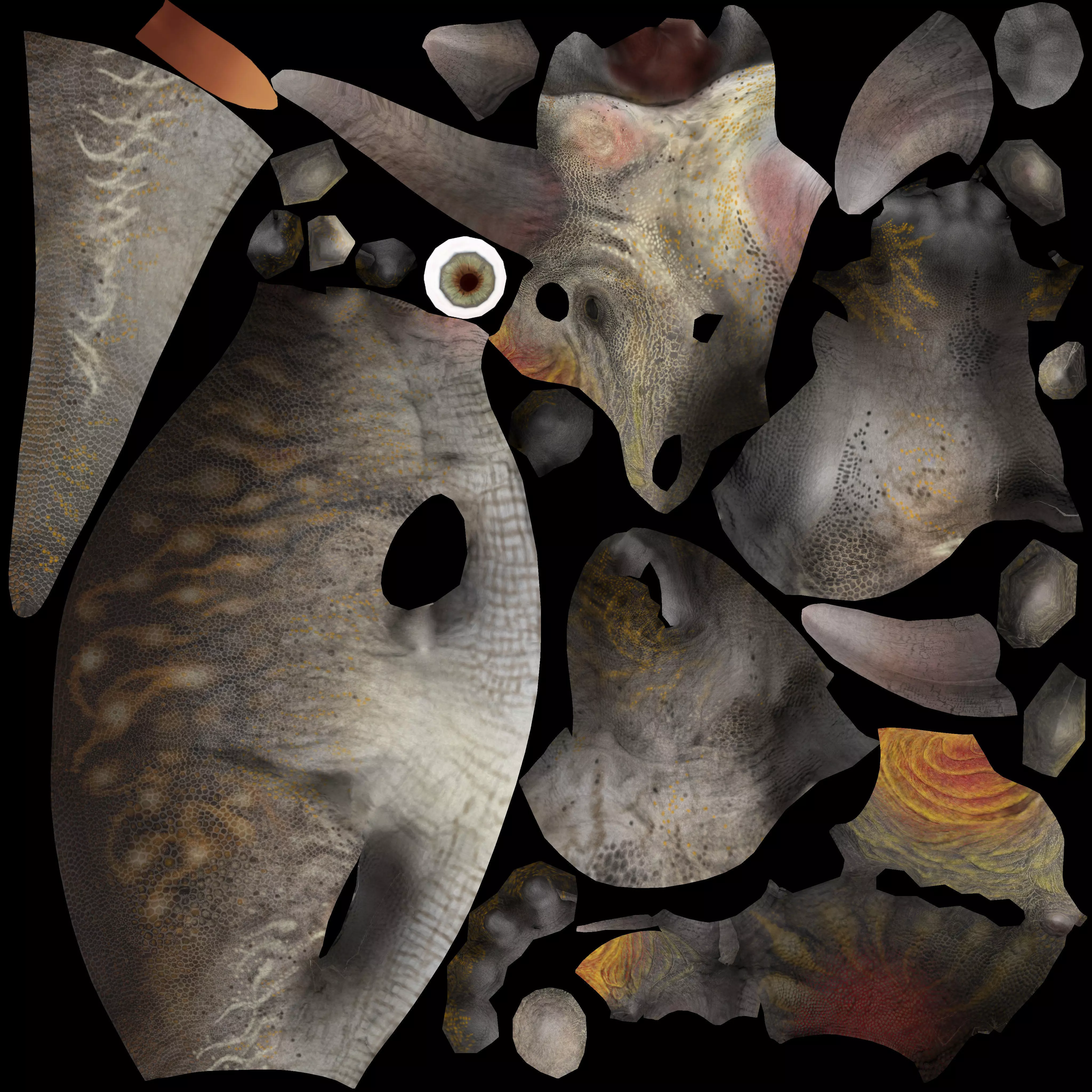 Styracosaurus V2 Low-poly 3D model_10