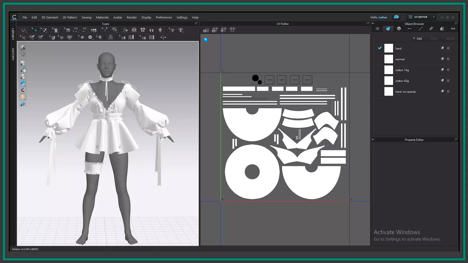 10 female anime clothes 3D model_9