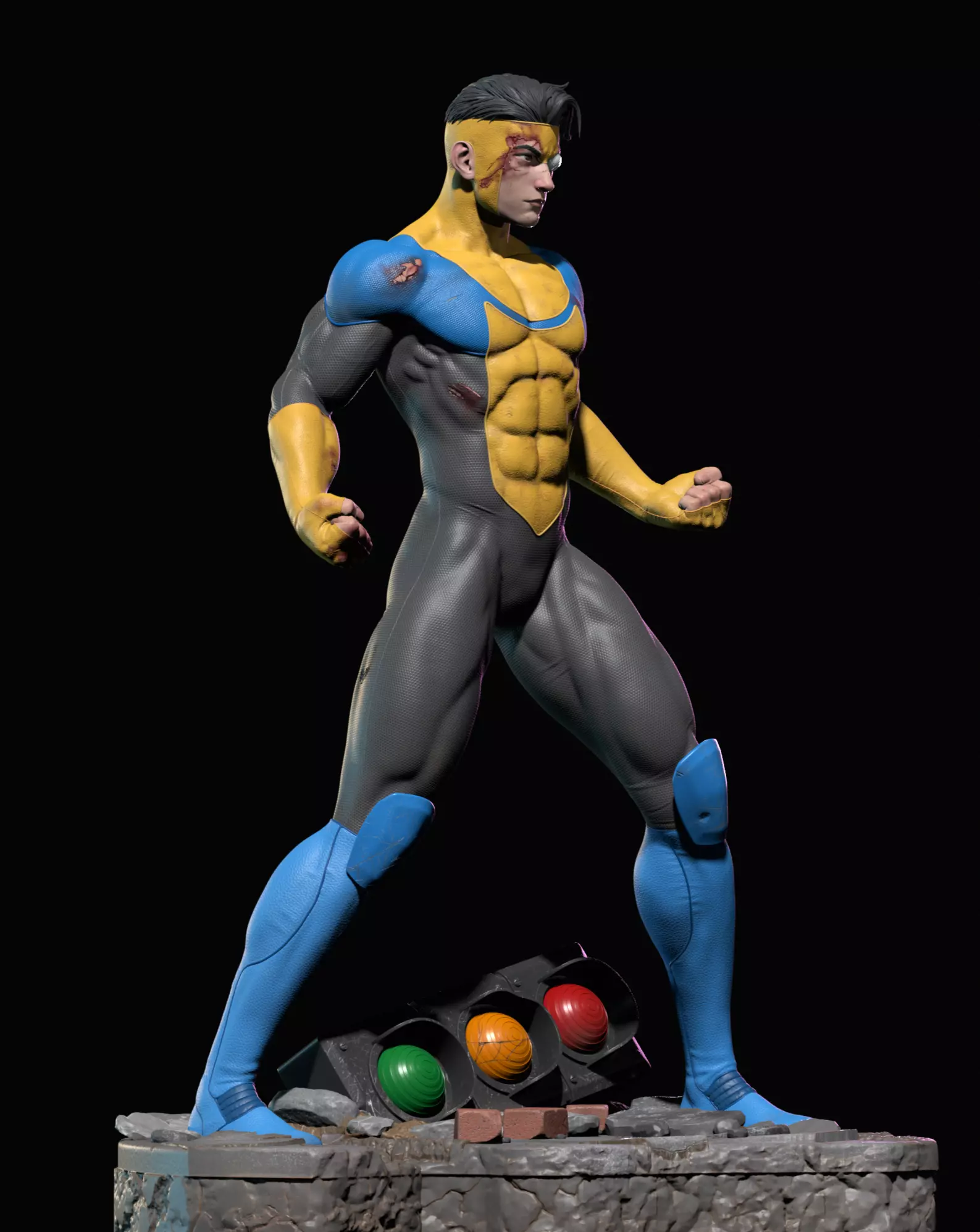 Invincible  statue for 3d printing 3D print model_3