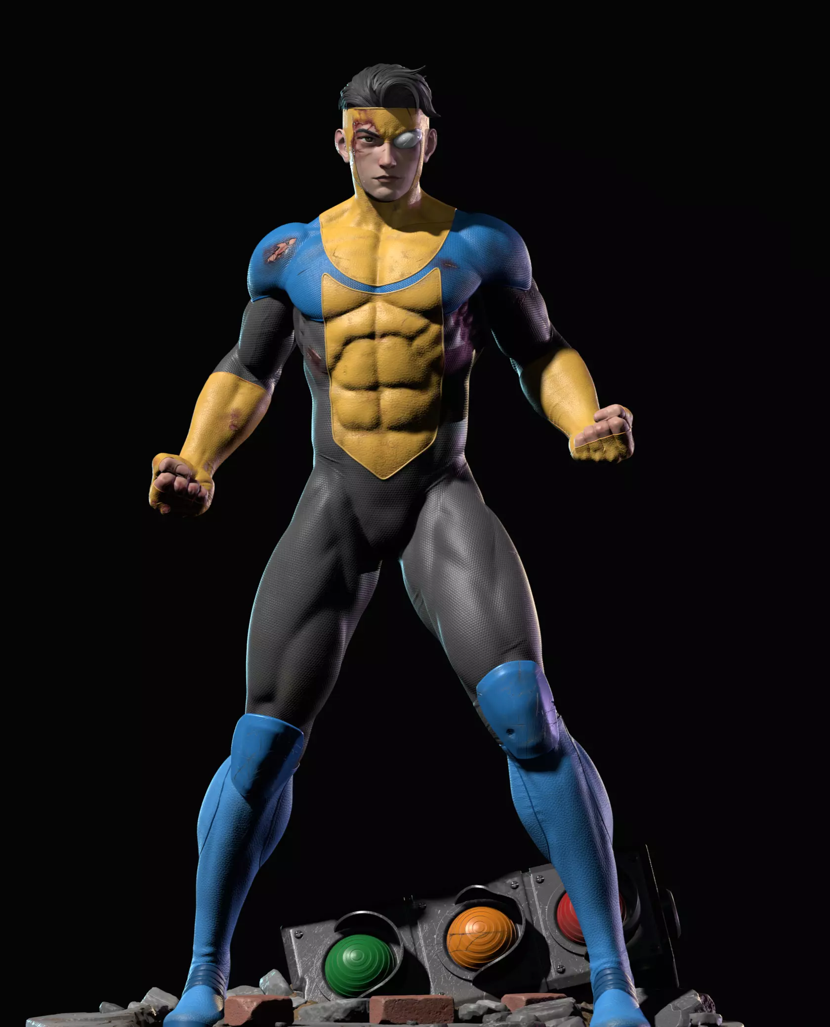 Invincible  statue for 3d printing 3D print model_1