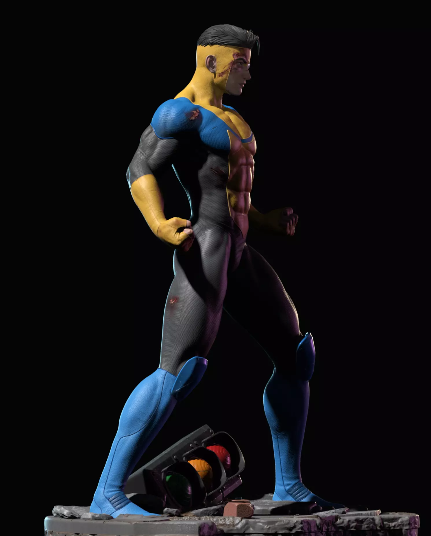 Invincible  statue for 3d printing 3D print model_5