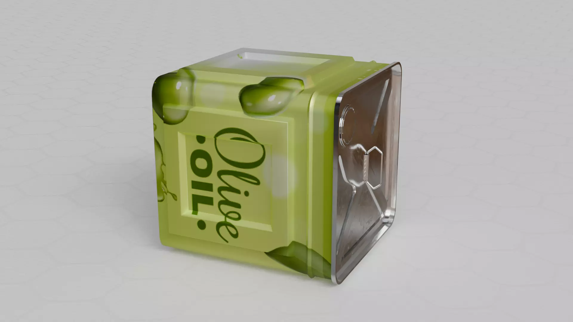 Aluminium oil tin can 3D model_5