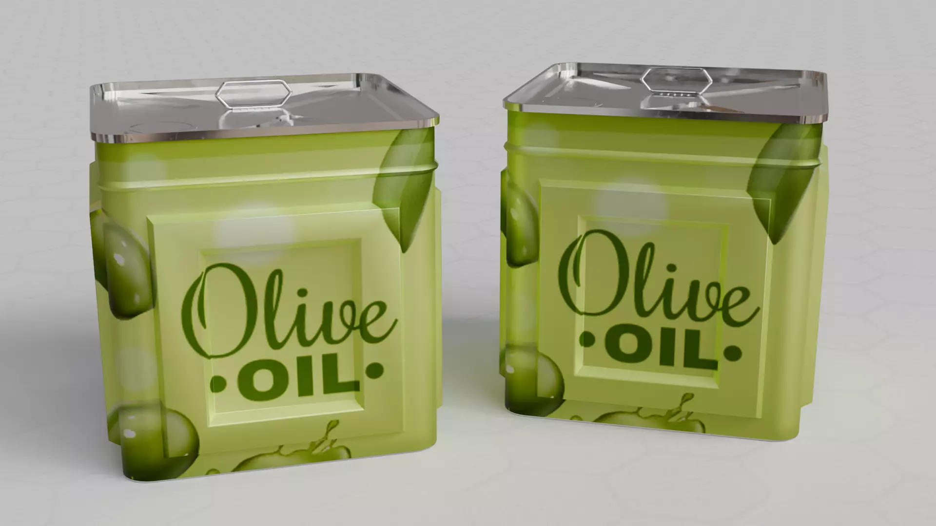 Aluminium oil tin can 3D model_3