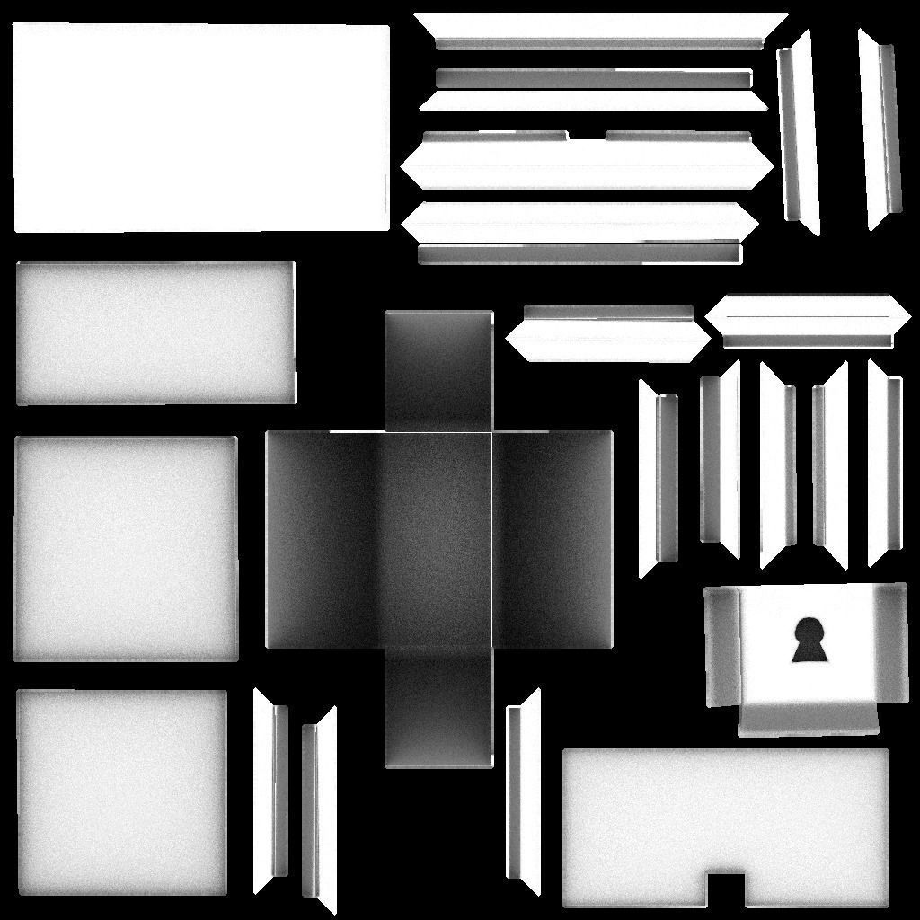 Treasure Chest Prop Low-poly 3D model_5