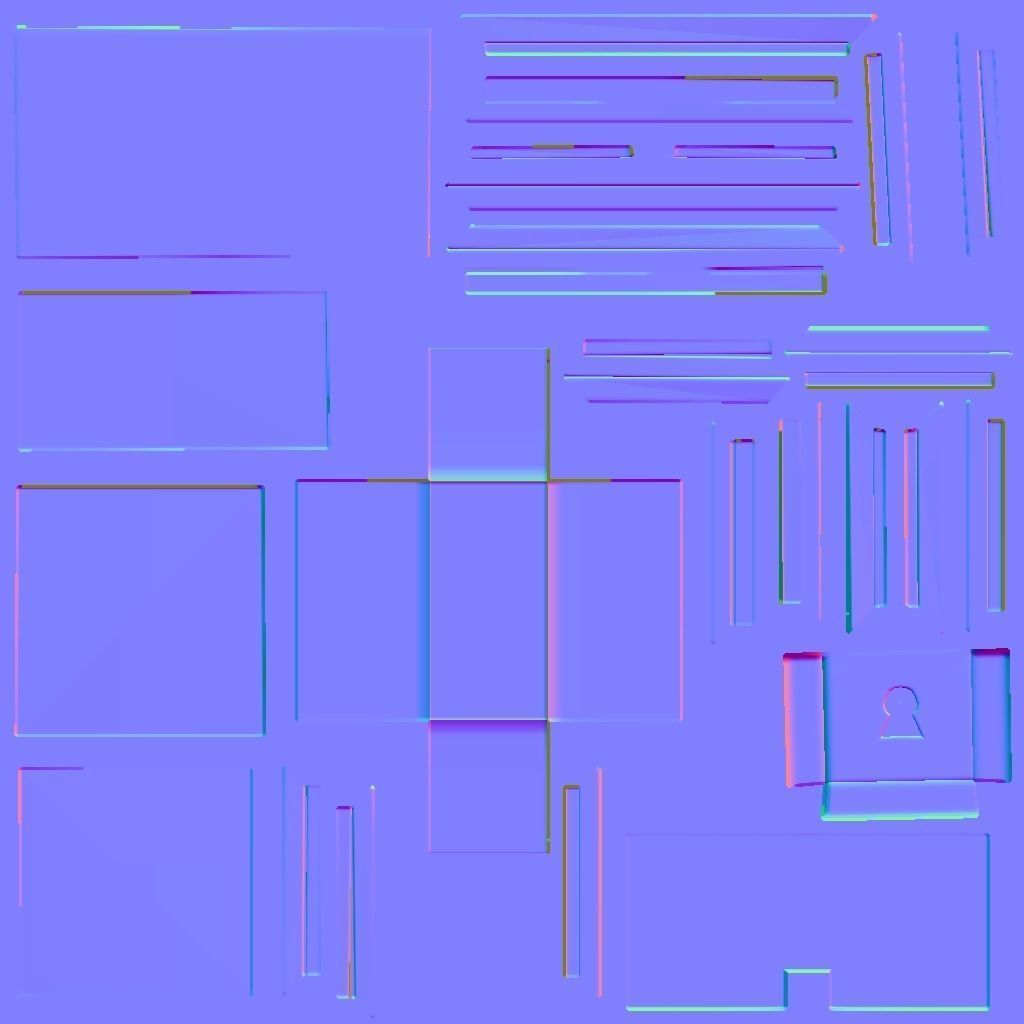 Treasure Chest Prop Low-poly 3D model_3