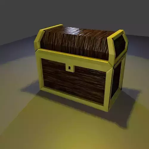Treasure Chest Prop Low-poly 3D model