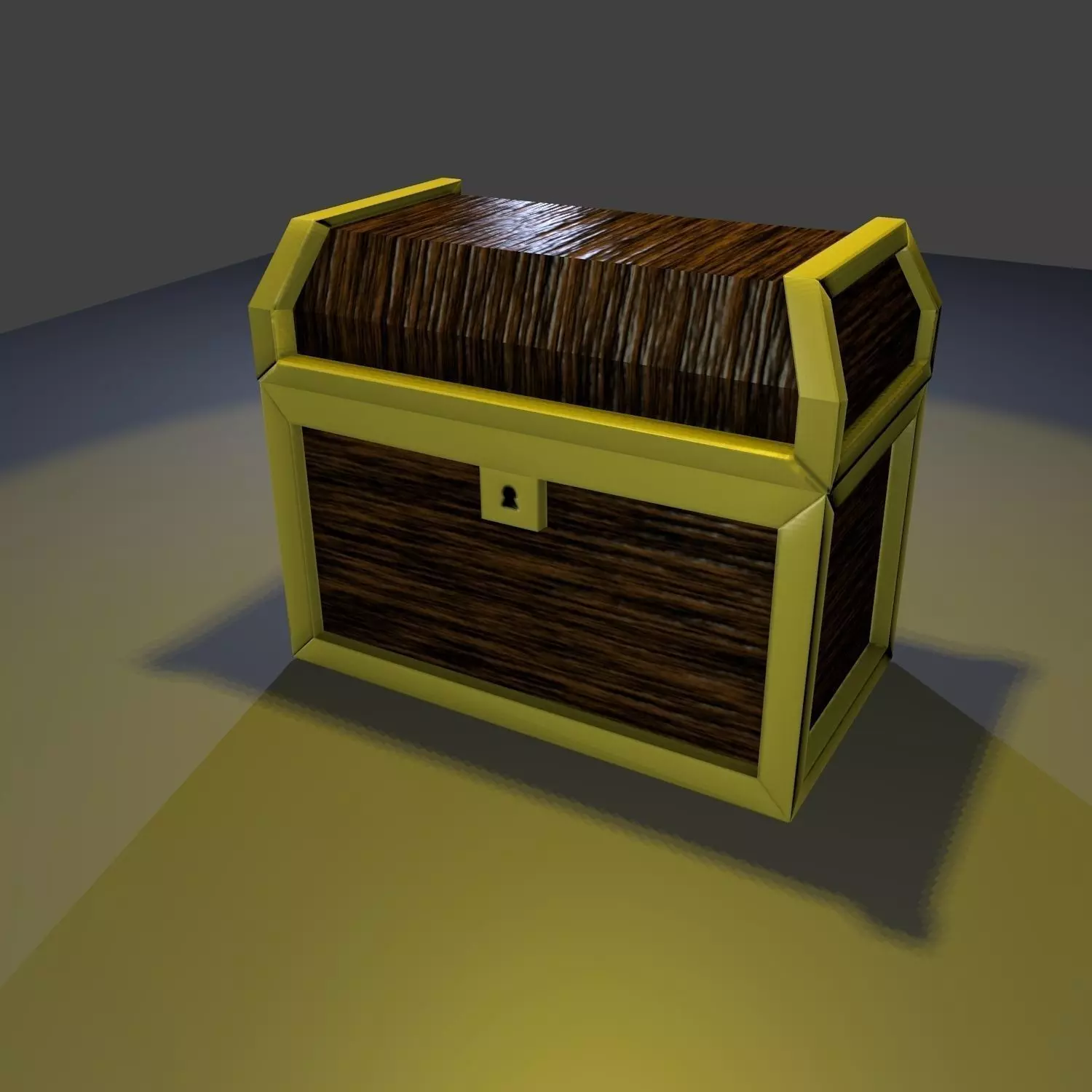 Treasure Chest Prop Low-poly 3D model_0