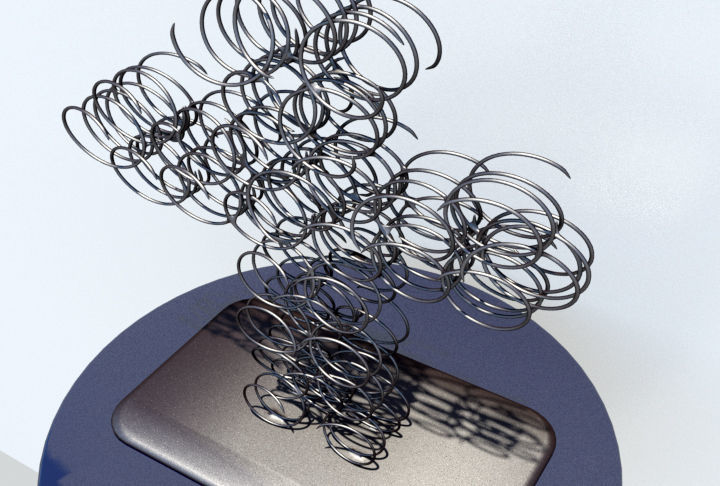 Iron Crucifix 3D model_3