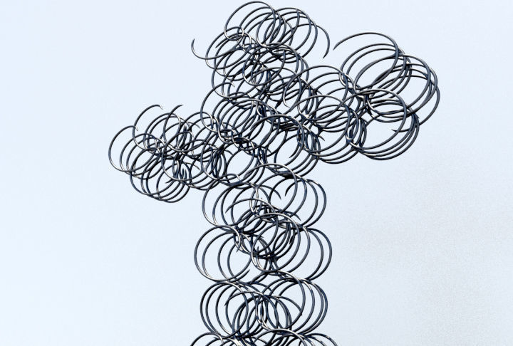 Iron Crucifix 3D model_4