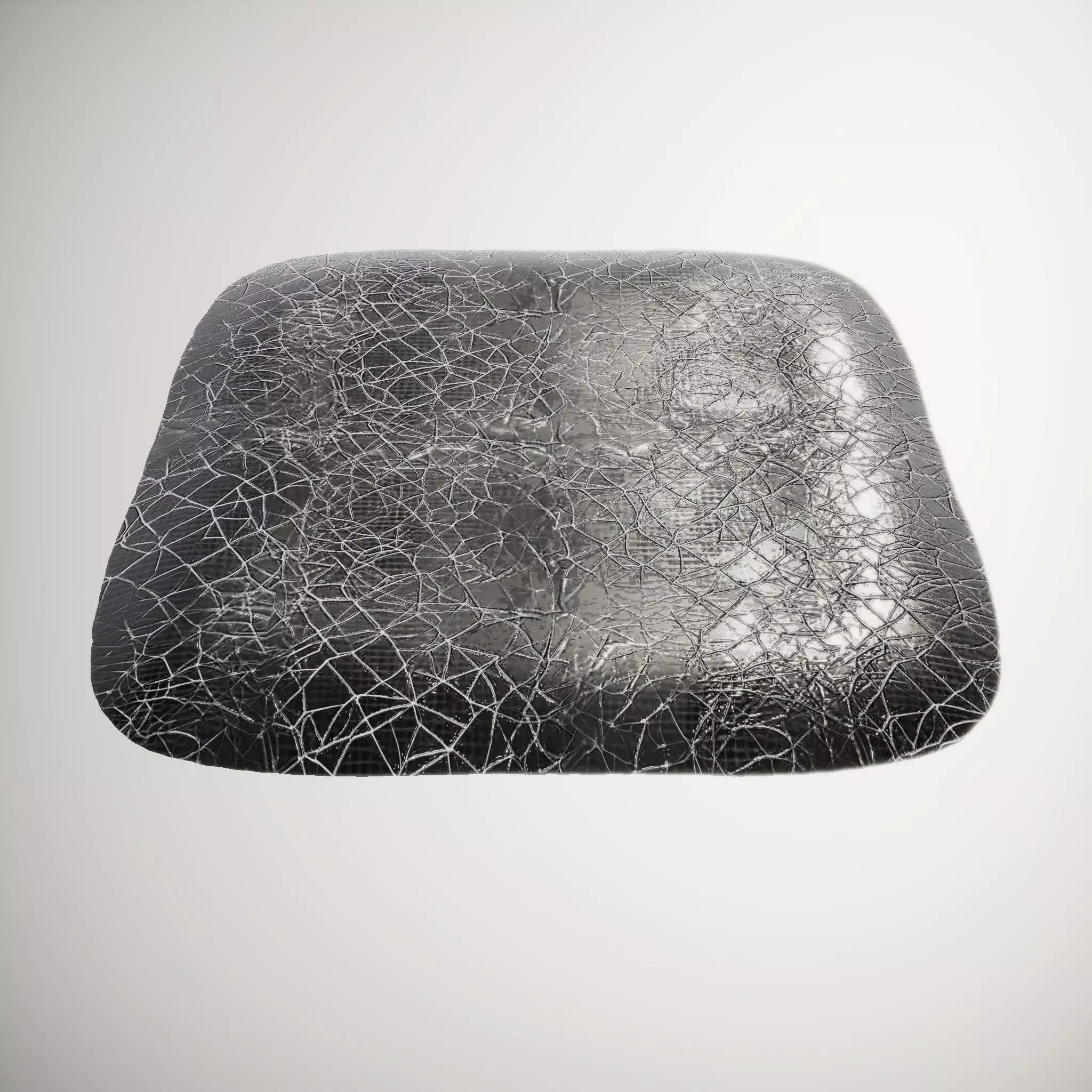 Cracked Leather Dark HQ PBR Textures Set Texture_2