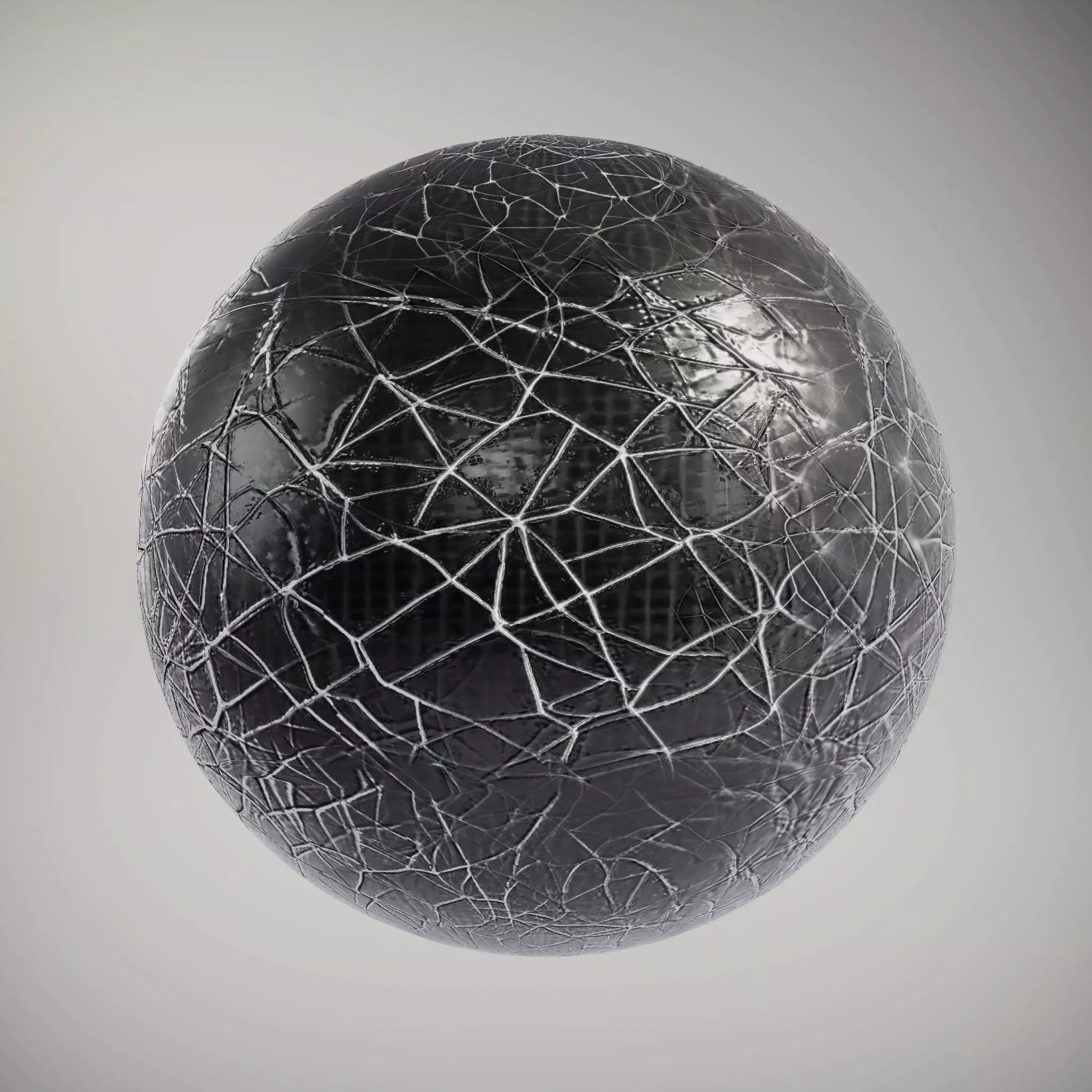 Cracked Leather Dark HQ PBR Textures Set Texture_0