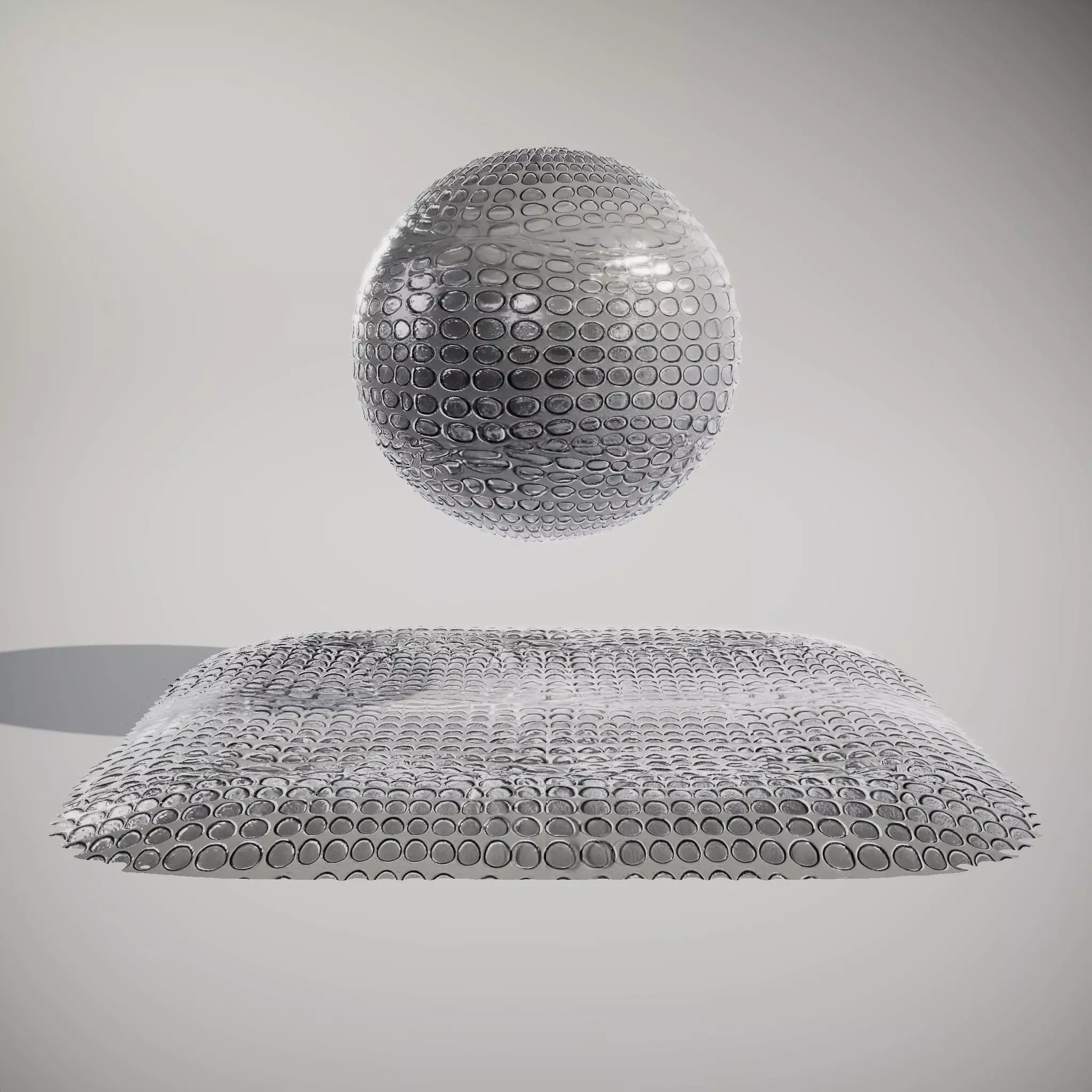 Black Bubble Wrap HQ PBR Textures Set Texture_0